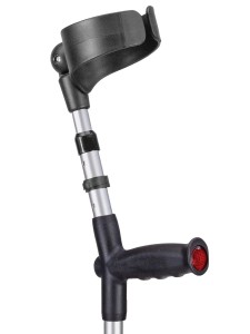 Kule ortopedyczne Ossenberg BIG XL - 150 kg MIĘKKIE - czarno/srebrne (2 szt.) 