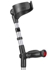 Kule ortopedyczne Ossenberg BIG XL - anatomiczne MIĘKKIE - ( 2 szt.) 150 kg - czarno/srebrne