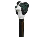 Laska drewniana ozdobna Classic Canes - pies Border Collie
