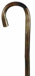 Laska gięta rustykalna kasztanowa - 92 cm - męska, brązowa