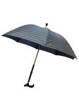 Parasol z funkcją laski Gastrock - CARO - czarny (87-93 cm)