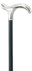 Laska drewniana smukła Gastrock - SILBER DEREBY - czarna