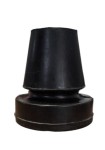 Nakładka gumowa Ossenberg  16 mm - czarna - 1 szt.