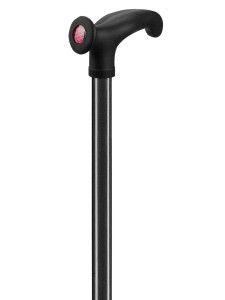 Laska XL metalowa Ossenberg anatomicza do 160 kg - czarna - lewa