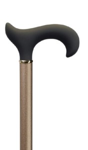 Laska aluminiowa z miękkim uchwytem - SOFT - Gastrock - satynowa szampanowa