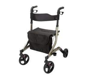 Podpórka rehabilitacyjna 4-kołowa aluminiowa DYNAMIC - AR-007 srebrny nikiel