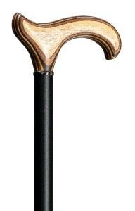 Laska  aluminiowa Gastrock - Pecan - z uchwytem z drewna brzozowego