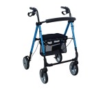 Podpórka rehabilitacyjna aluminiowa 4-kołowa - PRESTIGE - AR-006 - niebieska