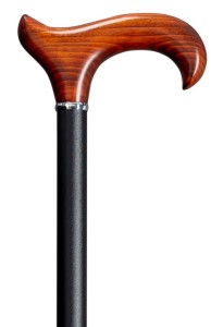 Laska  aluminiowa Gastrock - Edelholz Kirsche - z uchwytem z drewna wiśniowego 