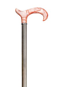 Laska drewniana Gastrock - BASIC - uchwyt akryl - różowa - 81 cm